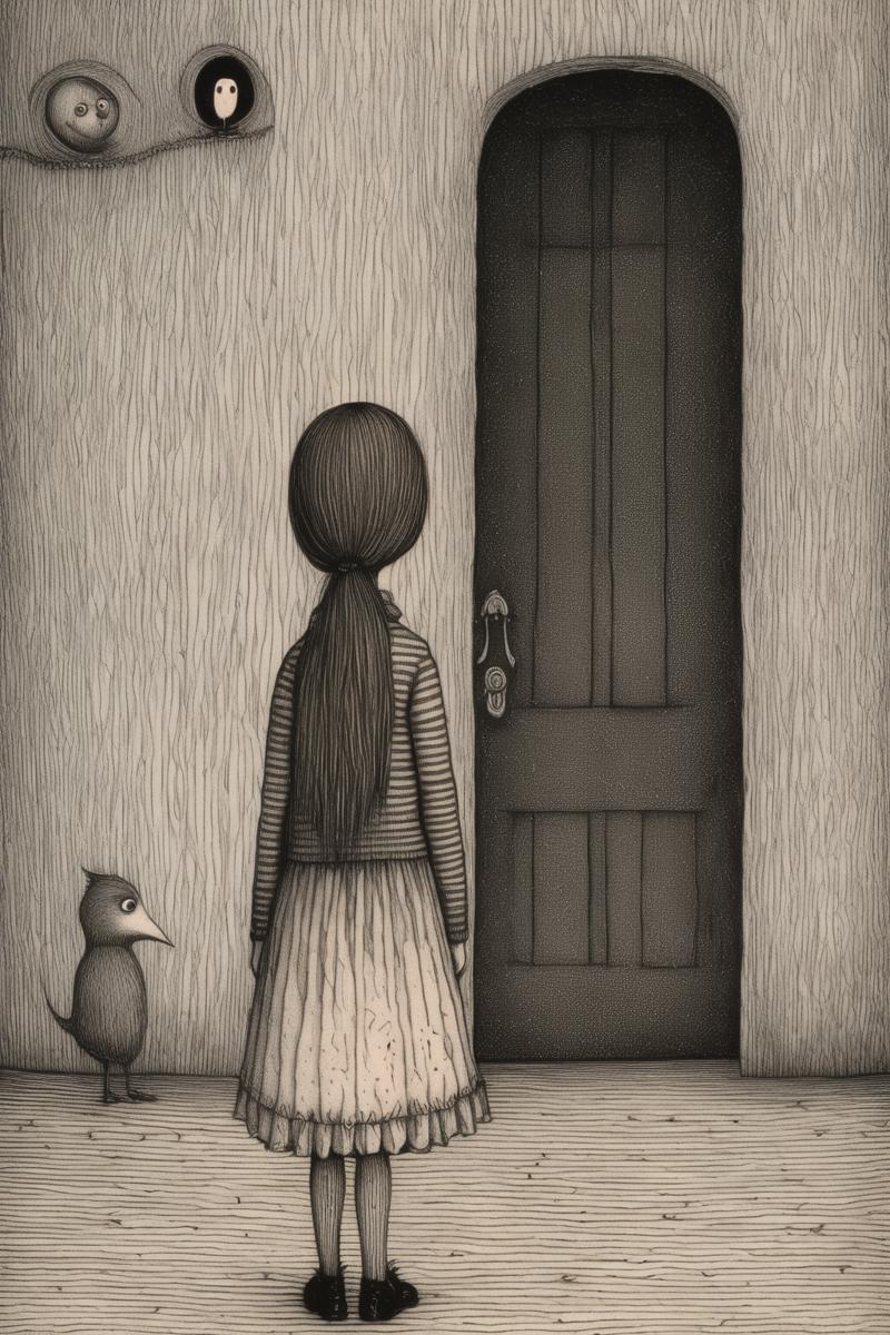 00232-2920216779-_lora_Edward Gorey Style_1_Edward Gorey Style - EdwardGorey A pretty little girl is standing there.png